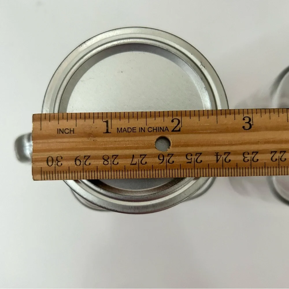 Set of 2 Mason Glass Jars With Handle & Lid, 16oz. each